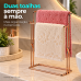 Porta Toalha banheiro rosto m&atilde;os Bancada rose gold Future 1171RG