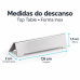 DESCANSO TALHERES TOP TABLE 6 PE&Ccedil;AS FORMA INOX 800084-A