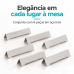 DESCANSO TALHERES TOP TABLE 6 PE&Ccedil;AS FORMA INOX 800084-A