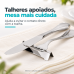 DESCANSO TALHERES TOP TABLE 6 PE&Ccedil;AS FORMA INOX 800084-A