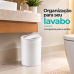 Lixeira Tampa Basculante 8 litros banheiro lavabo branca 1220bc