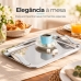 Bandeja Inox Santorini M&eacute;dia Com Al&ccedil;as 34,5x25 Forma