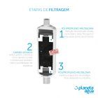 Filtro de agua purificador agua planeta agua multifilter 1137 com suporte