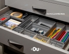 Organizador de gavetas Chumbo LOGIC medio OU OL300CHF 