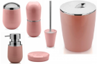 Kit banheiro lavabo Rosa quartzo 6 peças OU acessorios