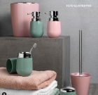 Kit banheiro lavabo Rosa quartzo 2 peças OU lixeira e porta escova sanitaria