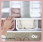 Kit organizador colmeia gavetas prateleira 2 peças Branco OU calcinha meia camiseta