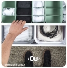 Kit organizador gaveta armario prateleira quarto Verde menta 2 peças OU