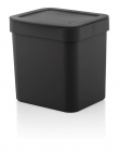 Kit cozinha pia preto lixeira e suporte sacolas puxa saco