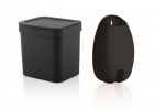 Kit cozinha pia preto lixeira e suporte sacolas puxa saco