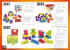 Brinquedo educativo blocos para montar Box Blok caixa de blocos MK165 DISMAT 19 peças