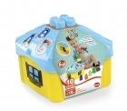 Brinquedo educativo Casinha de Atividades blocos 10 peças MK211 DISMAT