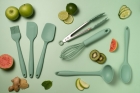 Kit 3 utensílios de Silicone Cozinha Verde menta OU colher espátulas