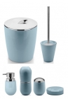 Kit banheiro lavabo azul glacial 6 peças OU acessorios