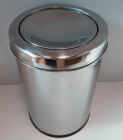 LIXEIRA 9,1 LITROS AÇO INOX TAMPA BASCULANTE 30091/B