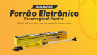 FERRÃO ELETRÔNICO RECARREGÁVEL FLEXÍVEL COM LANTERNA ZEBU 4626-4