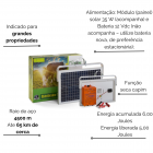 ELETRIFICADOR DE CERCA ELÉTRICA SOLAR ZEBU ZS120i 120KM CHOQUE