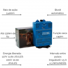 ELETRIFICADOR CERCA CHOQUE ELETRICO ZEBU ZK200 127/220V 10J 200KM