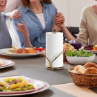 Suporte porta rolo papel toalha bancada mesa Dourado Future 