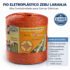 FIO ELETROPLASTICO LARANJA 1000M PARA CERCA ELETRICA ZEBU 3138-0