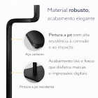 Suporte Papel Higiênico Chão 4 Rolos Aço Carbono Preto Fosco Quadrata 2373PT Future
