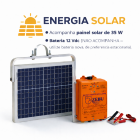 ELETRIFICADOR DE CERCA EL&Eacute;TRICA SOLAR ZEBU ZS120i 120KM CHOQUE
