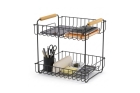 Organizador Multiuso 2 Andares Future Dolce Vita Preto Fosco